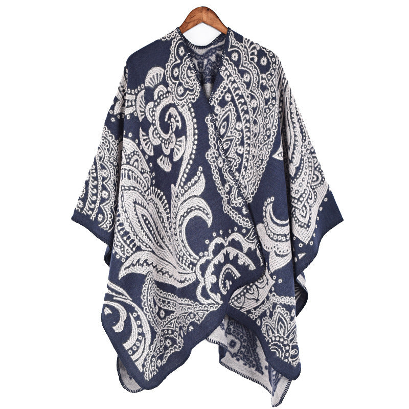 Fashionable Autumn And Winter Cashmere Women's Scarf All-matching Warm Shawl Cape