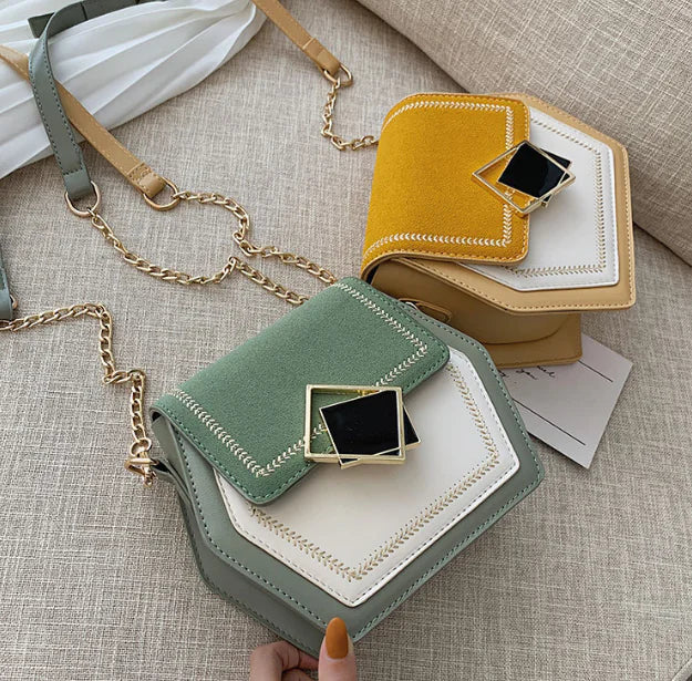 Fashionable Patent Leather Sequin Shoulder Bag 2019