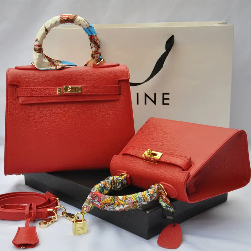 Stylish Women's Leather Hand Palm Texture Bag