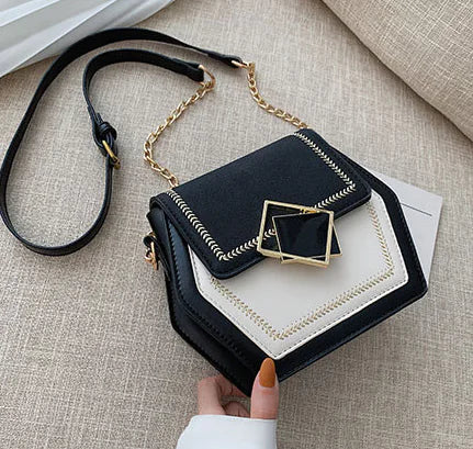 Fashionable Patent Leather Sequin Shoulder Bag 2019